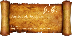 Janicsek Godvin névjegykártya